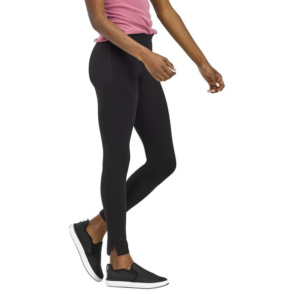 HUE Utopia Cotton Blend Legging Size Medium Pull On Elastic Waist Black Active - Picture 6 of 6